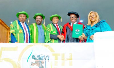ZENITH BANK CEO, EBENEZER ONYEAGWU CONFERRED WITH DOCTORATE DEGREE BY THE UNIVERSITY OF NIGERIA, NSUKKA