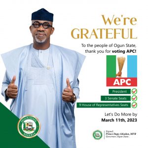 Gubernatorial election: Ogun IPAC rallies support for Gov Abiodun's second term