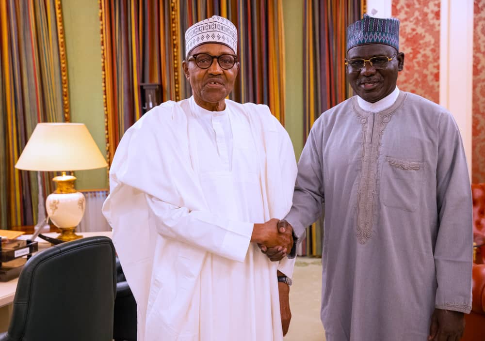 President Buhari Receives Buratai At State House Abuja (Photo Story)