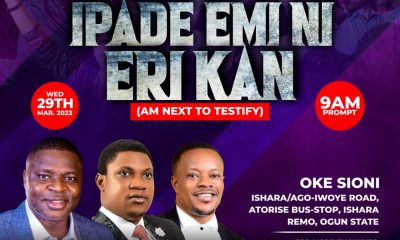Prophet Sam Ojo, Prophet Samiye and others to Grace Lanre Teriba's Oke-Sioni 