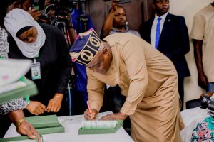 Photos As Speaker Obasa, Lawmakers Get Certificate Of Return
