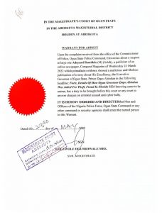 Lagos-based Journalist, Adeyemi Bamidele On The Run Over Investigative Report On Ogun Governor