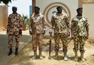 OUTGOING FC MNJTF INTRODUCES INCOMING FC TO CDS CHADIAN ARMED FORCES AND NIGERIAN AMBASSADOR TO CHAD*
