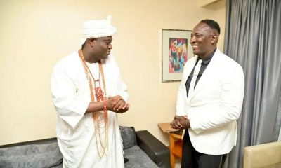 Jeremiah Omoto Fufeyin meets with The Oni of Ife in a closed-door meeting