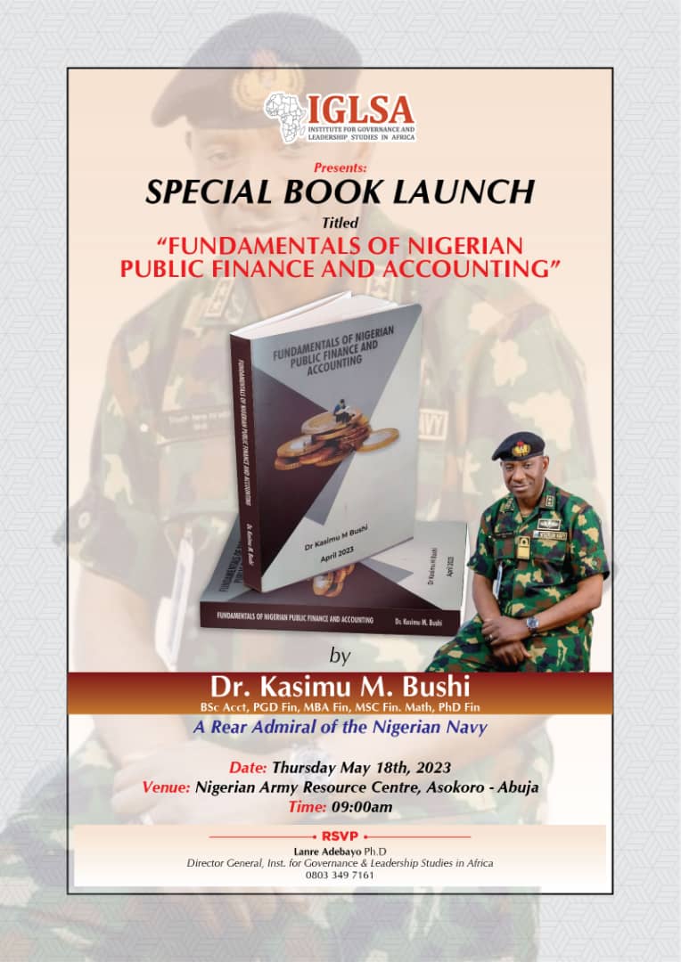 A Book on Nigerian Public Finance and Accounting for Launch in Abuja on Thursday