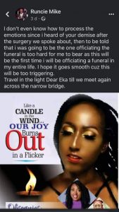 Popular Pastor  Dies a Few Hours After Preaching At A Burial