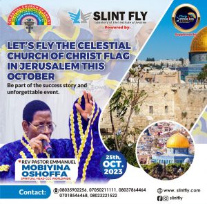 Pastor EMF Oshoffa to Baptize, Anoint, Lead CCC Worship in Jerusalem, Israel 