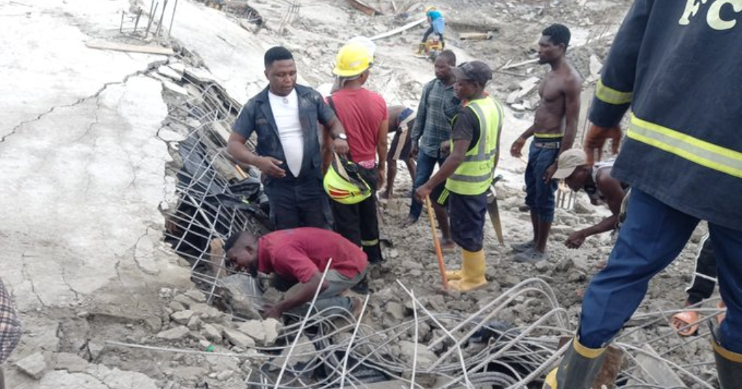 BREAKING: Four-Storey Building Collapses In Abuja