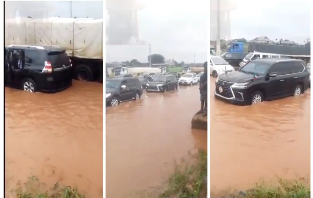 Obaseki Opens Up On Trending Video Of Trapped Convoy In Flood