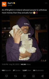 Irish People Rush ATMs After IT Glitch Allows Them To Withdraw Free Cash (Video)