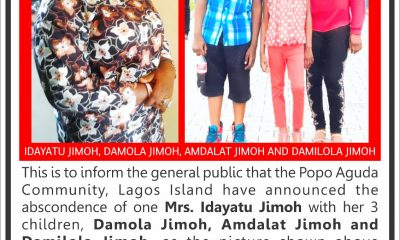 PUBLIC ANNOUNCEMENT: A Mother Absconds with Thee children (photo)