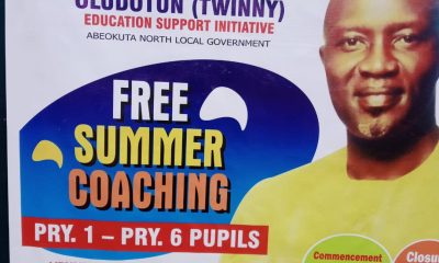 Oludotun Organises Free Summer Coaching For Primary One - Six Pupils In Ogun