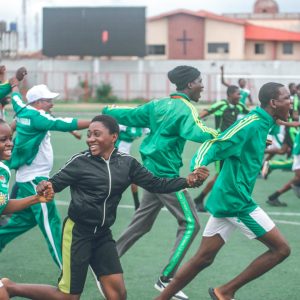 OGUN FEMALE STUDENT ATHLETES WON SCHOLARSHIPS WORTH N100 MILLION

A female students’ football team from African Church Grammar School, Ita-Eko, Abeokuta in Ogun State has won the just concluded Nigeria Secondary Schools Flag Football Season II, tagged: “Aketi 2023”, with scholarships worth N100 million for the pursuance of their academic to the university level.

Speaking in Abeokuta during the presentation of a trophy by the State representatives, the Special Adviser to the Governor on Education, Science and Technology, Prof. Abayomi Arigbabu, appreciated the school for making the State proud always at most of the major competitions, especially in JETS and School Sports.

Prof. Arigbabu disclosed that since the inception of the current government in the State, not less than 200 students were sponsored to participate in competitions, both at the Local, National and International levels, to aid competitiveness and enhance better performance, promising that government would continue to celebrate outstanding students.

The Special Adviser reiterated that the idea of flagship secondary schools introduced by Prince Dapo Abiodun was to further promote and sustain enviable legacies and a better standard of education that the State was known for, adding that Ogun is proud of the quality and experienced teachers that encourage good learning outputs.

He lauded the Principal, Pastor Olushola Elegbede and the management and staff of the school for being diligent, urging the beneficiaries to remain focused and hardworking in order to attain more academic success.

“You have to work harder, you have to be focused and utilise the rare opportunity for the attainment of your academic pursuit”, Arigbabu said.

Speaking, the Southwest Chairman, Nigeria School Sports Federation, who doubles as the Director of School Sports in Ogun State, Mr. Olarotimi Okeleye revealed that the competition was organised by the Nigeria America Football Association, Nigeria School Sports Federation, Ondo and Ogun State Governments.