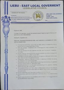 Breaking!! Ijebu East Councilors Suspend Wale Adedayo As Chairman