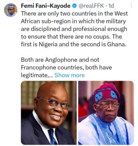 Coups: Femi Fani-Kayode Reveals Why Nigeria, Ghana Are Immune From This Scourge