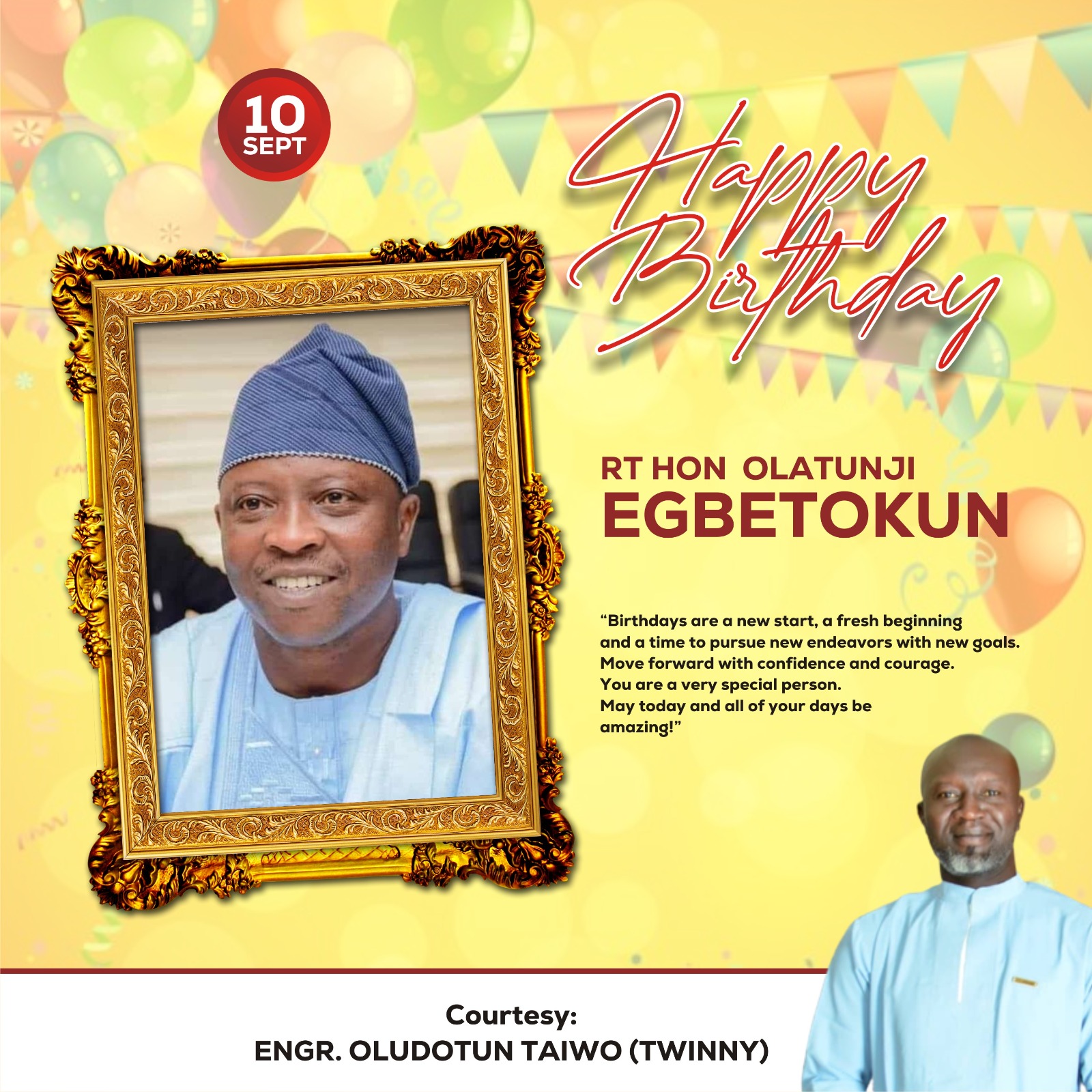 Birthday: Oludotun Celebrates Rt Hon Egbetokun, Extols His Leadership Skills