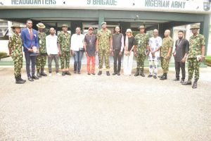 CMC GLADIATORS PAYS COURTESY VISIT TO BRIG.GEN. A.M ADETUYI COMMANDER, 9 BRIGADE, NIGERIAN ARMY, LAGOS.