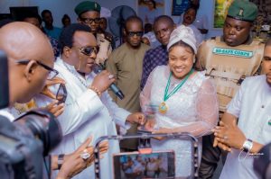 Saheed Osupa Channels Divine Presence: Presents 'Spiritual Doyen' Award to Prophetess Morenikeji B. Adeleke at Glittering Event