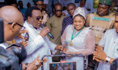 Saheed Osupa Channels Divine Presence: Presents 'Spiritual Doyen' Award to Prophetess Morenikeji B. Adeleke at Glittering Event