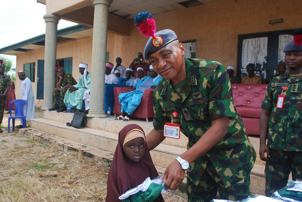 NDA Commandant Donates School Uniforms to Afaka Community Orphans and Pledges More Community Development