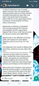 How Babatunde Gbadamosi Paid Alleged Defamatory Expert, Adeyinka Igbinoba To Defame Mr Ibile Exposed In A Leaked WhatsApp Chats