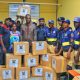 Sanwo-Olu Gifts Palliatives To Lagos Safety Officers Amidst Excitement