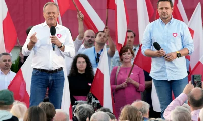 Donald Tusk woos female voters ahead of Poland’s election
