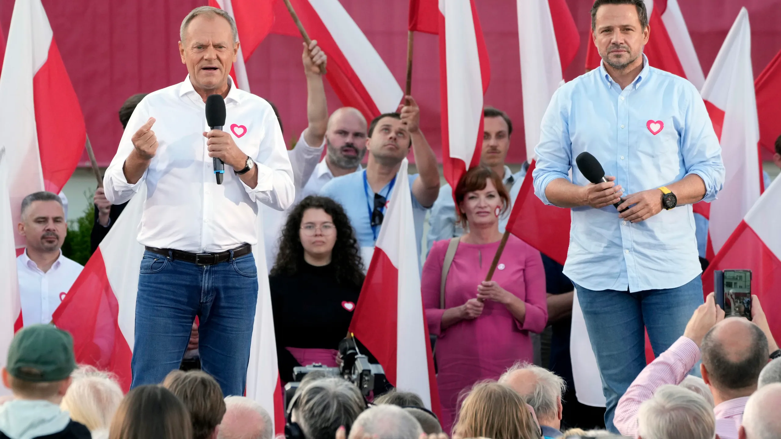 Donald Tusk woos female voters ahead of Poland’s election