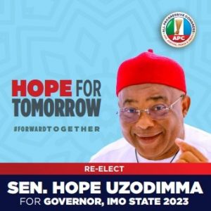 Guber Poll: Imo People 'll Prove They Deeply Love Uzodimma On Nov 11, Group Tells PDP