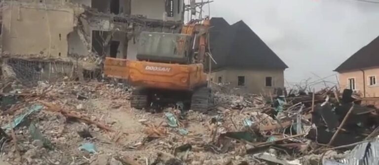 ‘My family homeless, Other Owners Dead," Says man whose ‘N300m’ mansion was pulled down in Lagos speaks