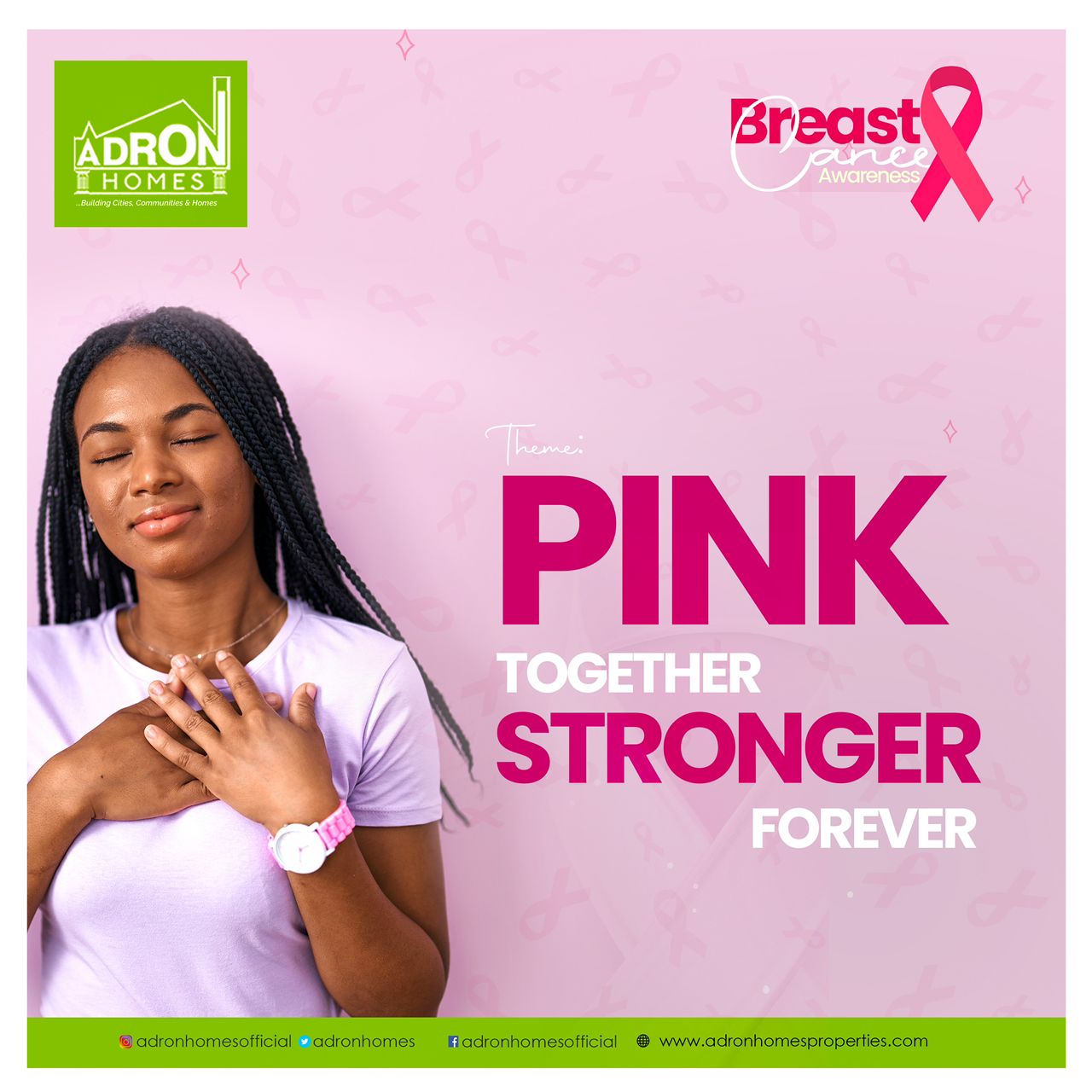 Adron Homes Raises Breast Cancer Awareness Among Women, Screen Staff