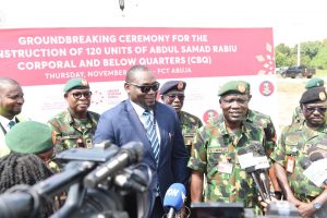 ASR AFRICA COMMENCES THE CONSTRUCTION OF A 2 BILLION NAIRA 120 UNITS OF FAMILY CORPORAL AND BELOW QUARTERS FOR THE NIGERIAN ARMY IN ABUJA