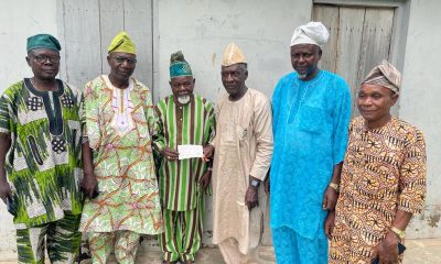 OYO Descendants Union, UK branch donates 1m naira to OYO metro development association for electricity project. Ifeoma Ikem