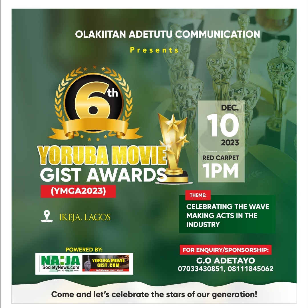 Breaking! 2023 Yoruba Movie Awards Nomination List Finally Out