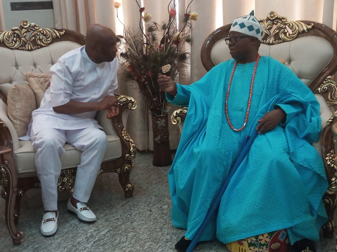 Primate Ayodele Visits Ogoga Of Ikere-Ekiti, Oba Adejimi Adu Alagbado