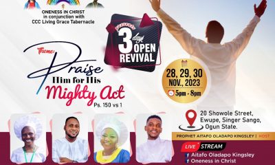 Prophet Kingsley Rolls Out Three Days Miraculous Open Revival 
