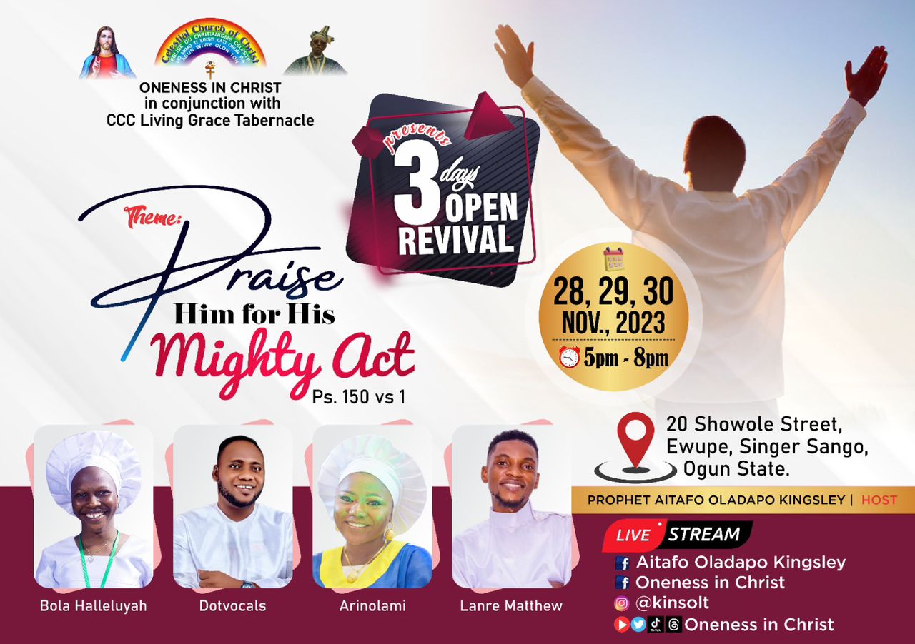 Prophet Kingsley Rolls Out Three Days Miraculous Open Revival 
