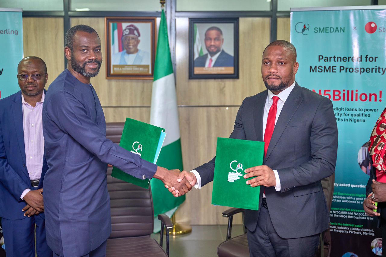 SMEDAN and Sterling Bank Sign Historic 5 Billion Naira Loan MOU to Boost MSMEs across Nigeria