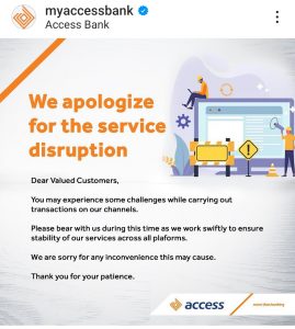 When Access Bank Is No Longer Accessible As Customers Express Anger, Frustrations