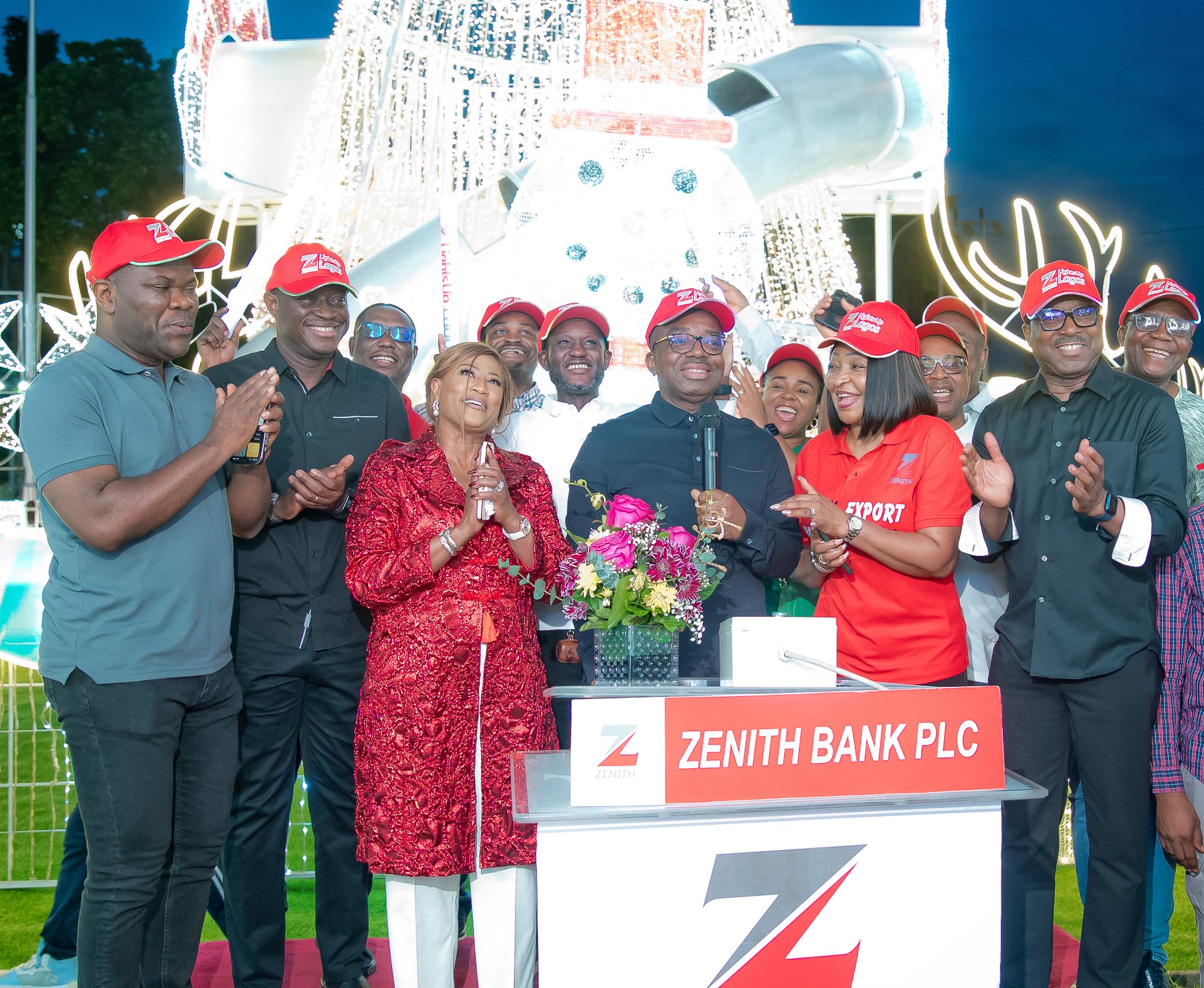 ZENITH BANK HERALDS THE CHRISTMAS AND YULETIDE SEASONS WITH AJOSE ADEOGUN STREET LIGHT-UP