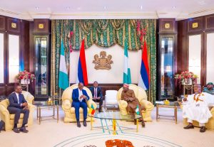 TINUBU RECEIVES PRESIDENT PATRICE TALON OF BENIN REPUBLIC, SAYS COOPERATION IMPERATIVE FOR ECONOMIC PROSPERITY IN WEST AFRICA