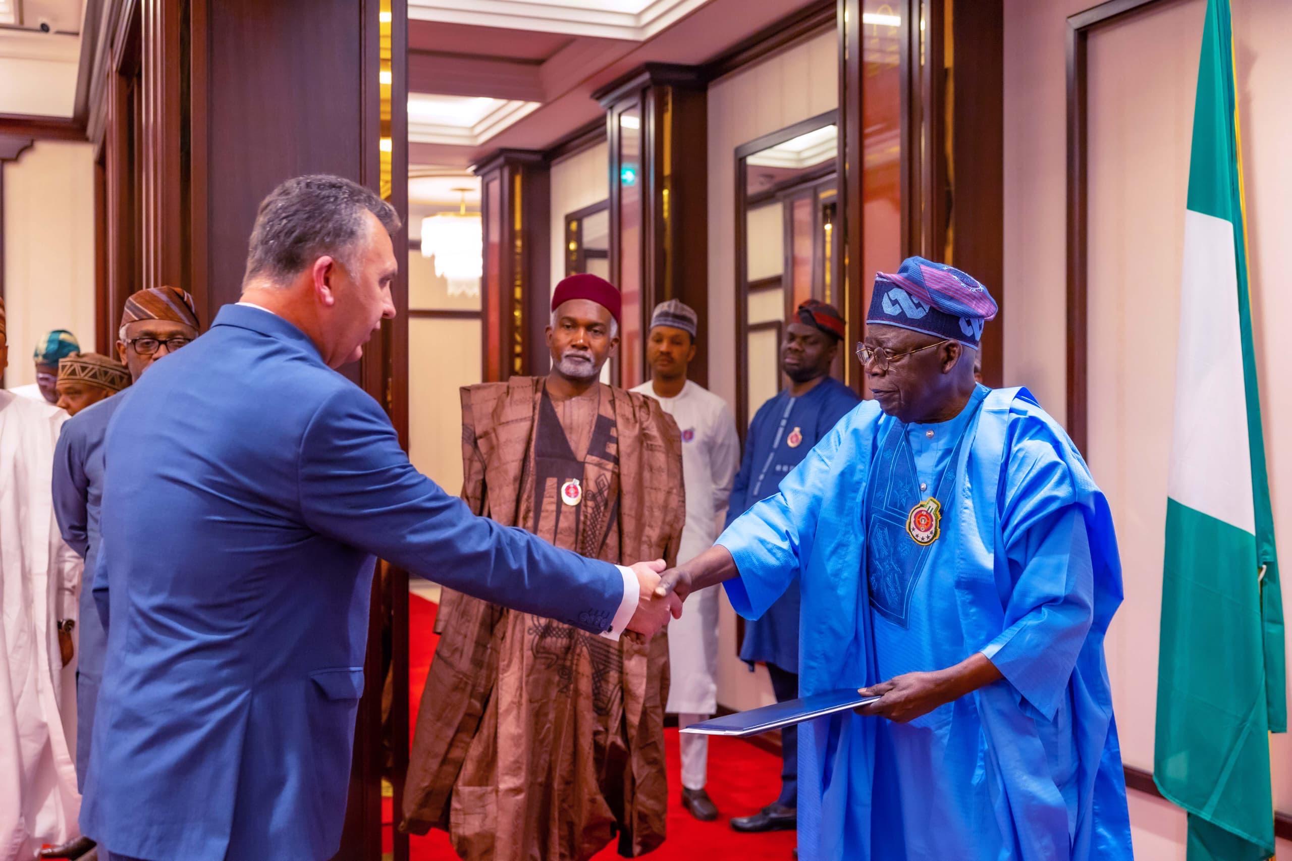 PRESIDENT TINUBU RECEIVES AMBASSADORS, MANDATES THEM TO FOCUS ON NEW INVESTMENT AND TRADE EXPANSION