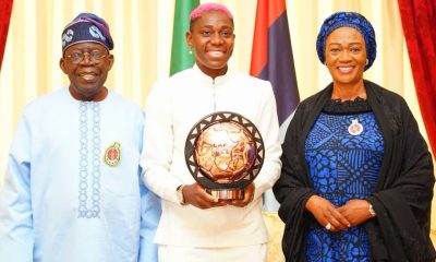 Tinubu Hosts Asisat Oshoala