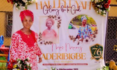 Photo News: Mrs Mary Aderibigbe Laid To Rest Amidst Pomp And Pageantry 