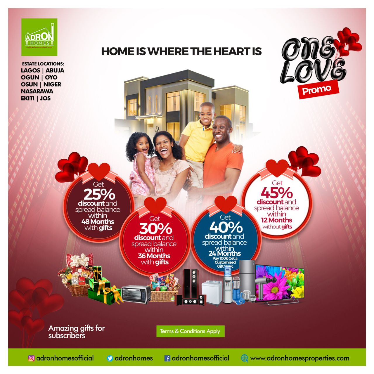 Embrace the Romance of Homeownership with Adron Homes' ONE LOVE PROMO