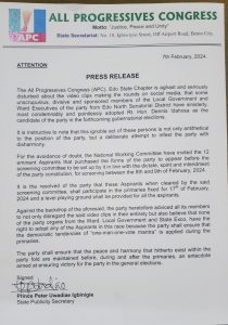 Edo North leaders denies endorsing Dennis Idahosa