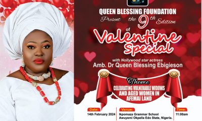 Queen Blessing Foundation (QBF) To feed and clothe Afemai Widows and aged women In Edo State 14th Feb 2024