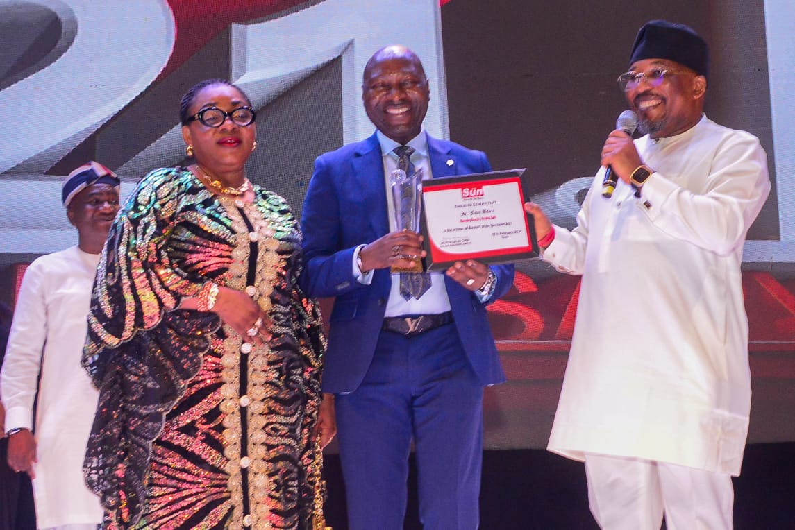 The SUN names Dr. Olufemi Bakre as Banker of the Year 2023.