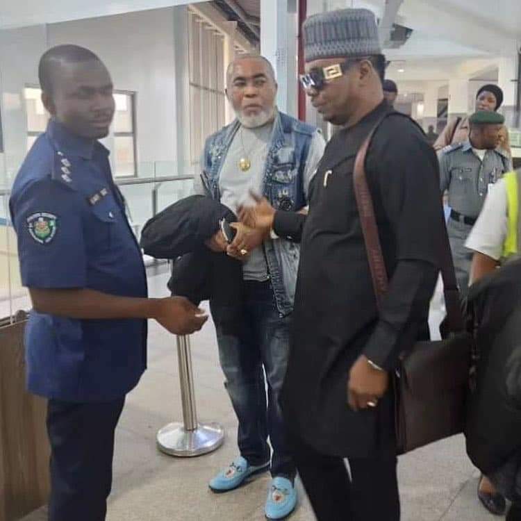 PHOTOS: Actor Zack Orji Heads To UK For Post-Surgery Assessment