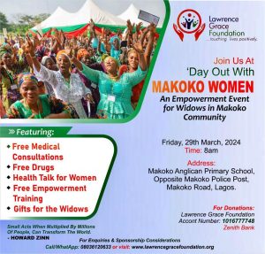Lawrence Grace Foundation To Empower 200 Widows In Lagos